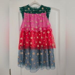 Starry Multicolor Kids Dress